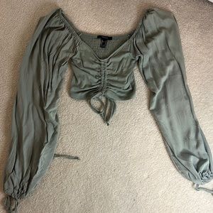 Forever 21 long sleeves shirt cropped